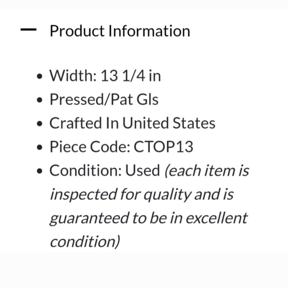 Vntg "Constellation Grape Clear" 13" Platter by Indiana Glass - Picture 3 of 9